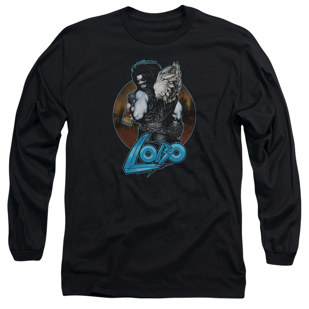 Jla Gut Rot Mens Long Sleeve Shirt Black Officially Licensed