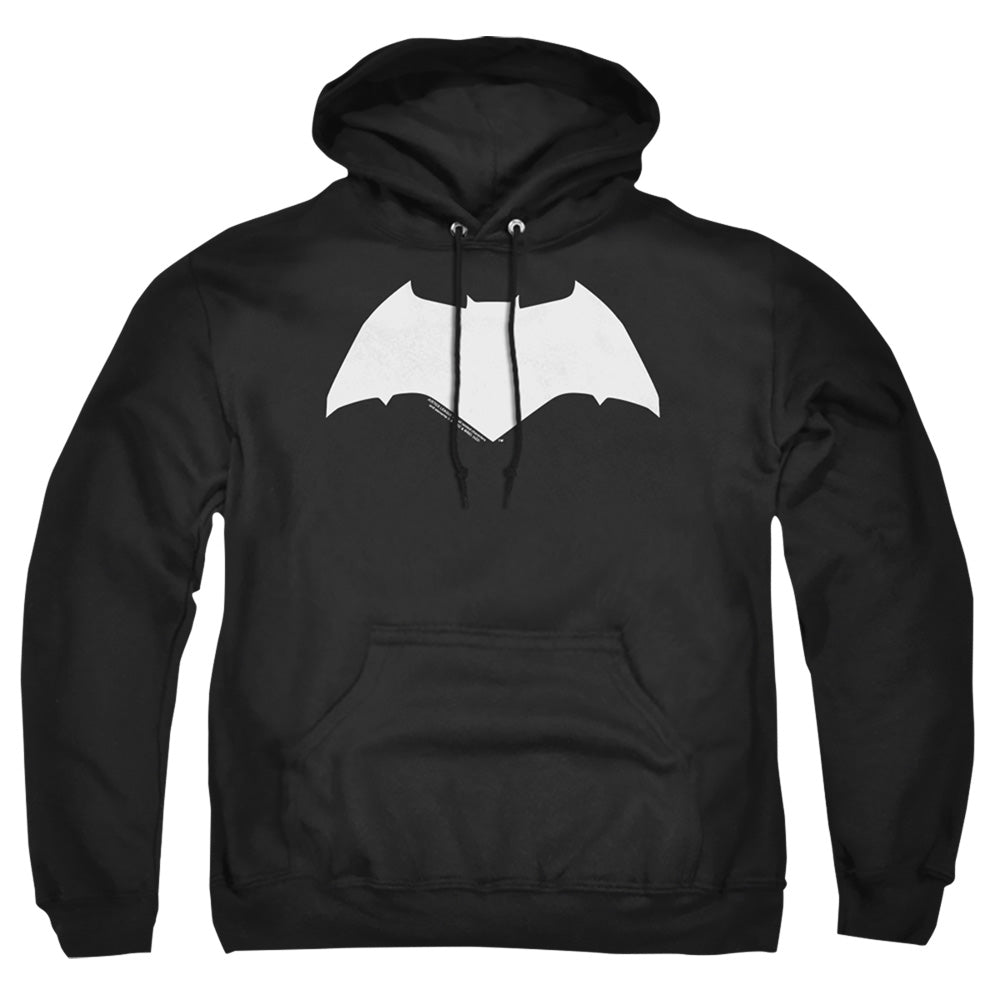 Justice League Movie Batman Solid Color Mens Hoodie Black Officially Licensed