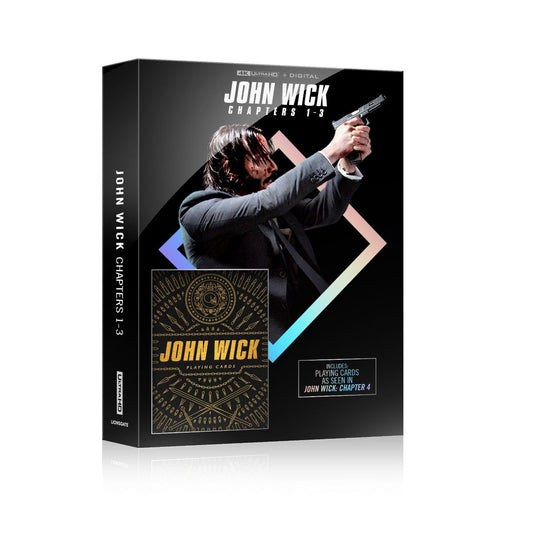 John Wick Triple Feature - Limited Edition (4K Ultra HD + Digital) with Playing Cards
