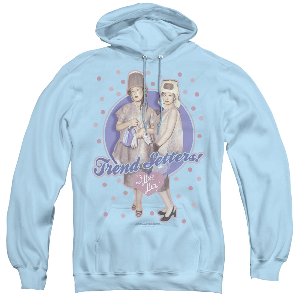 I Love Lucy Trend Setters Mens Hoodie Light Blue Officially Licensed