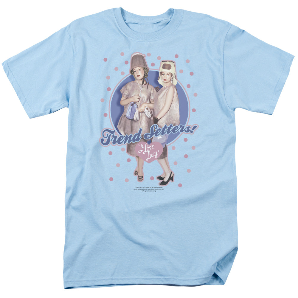 I Love Lucy Trend Setters Mens T Shirt Light Blue Officially Licensed