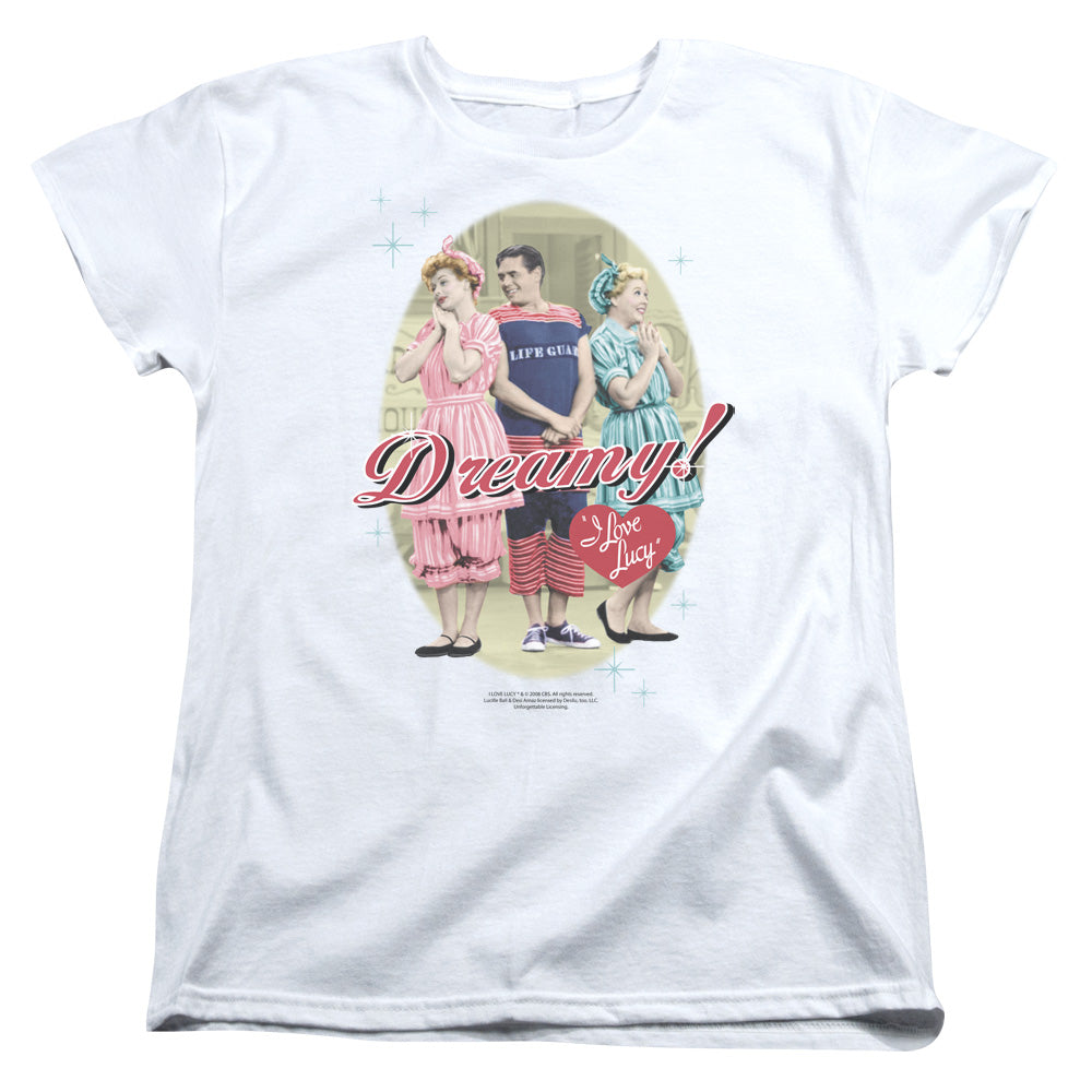 I Love Lucy Dreamy! Womens T Shirt White Officially Licensed
