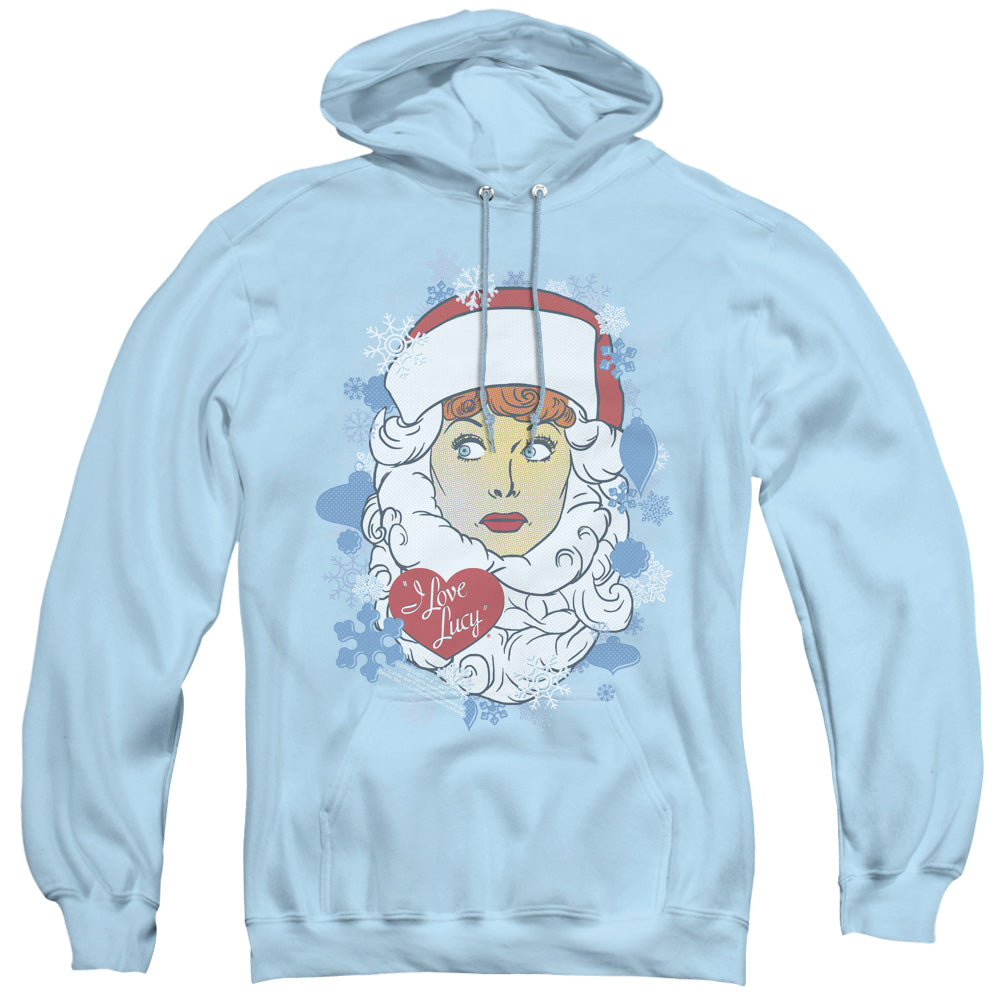 I Love Lucy Beard Flakes Mens Hoodie Light Blue Officially Licensed