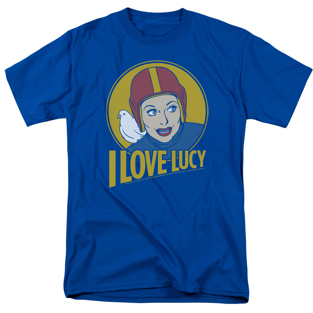I Love Lucy Lb Super Comic Mens T Shirt Royal Officially Licensed