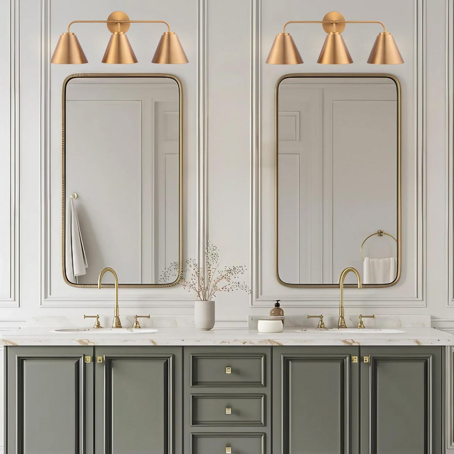 Loft Lantern Modern 3-Light Vanity Light