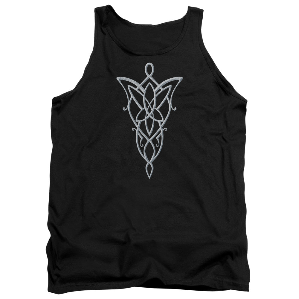 Lord Of The Rings Arwen Necklace Mens Tank Top Shirt Black Officially Licensed