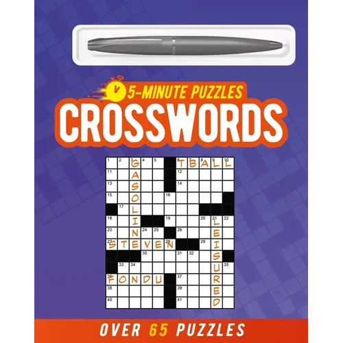 5-Minute Crosswords (Includes Ball-Point Pen): Over 65 Puzzles