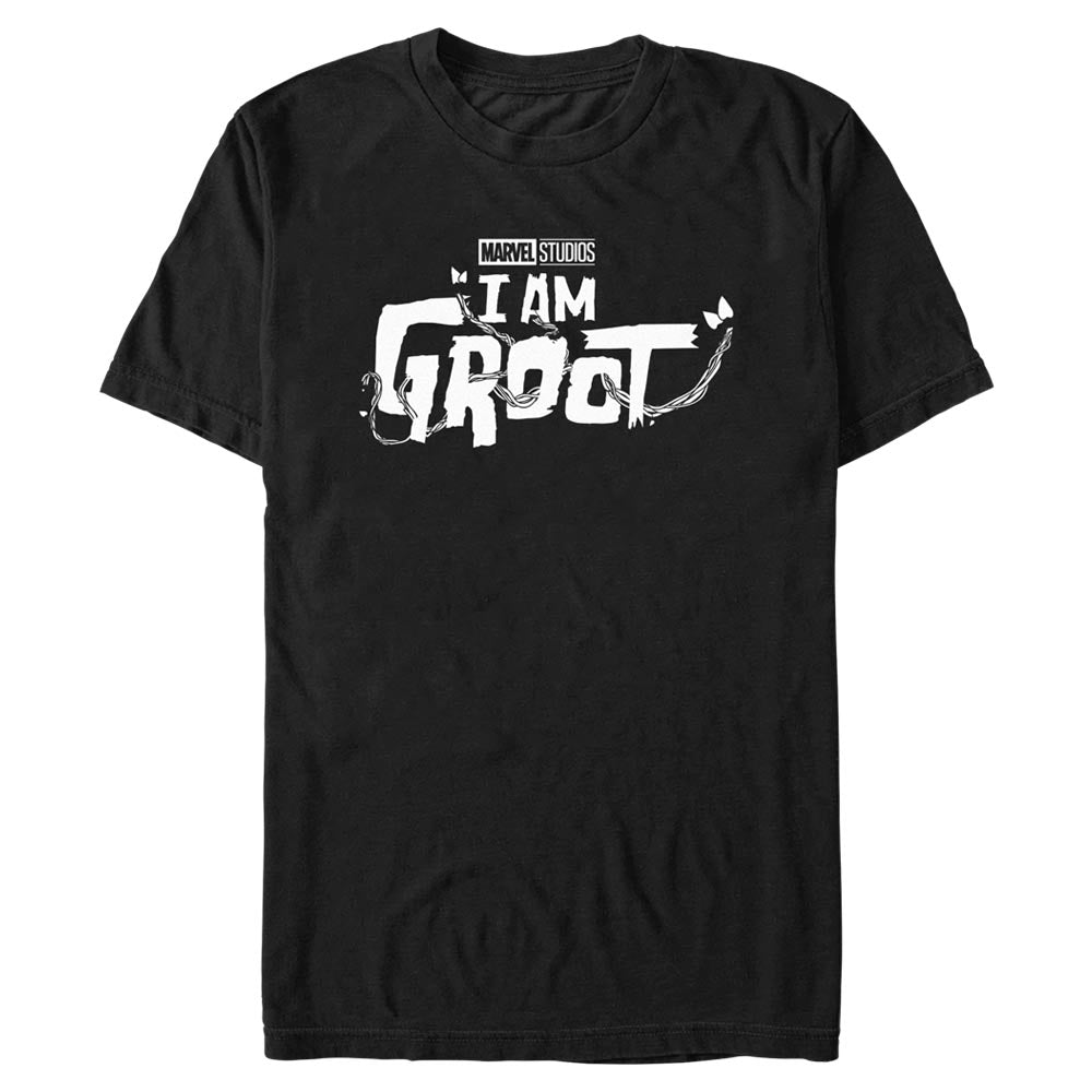 Marvel Groot White Logo Mens T Shirt
