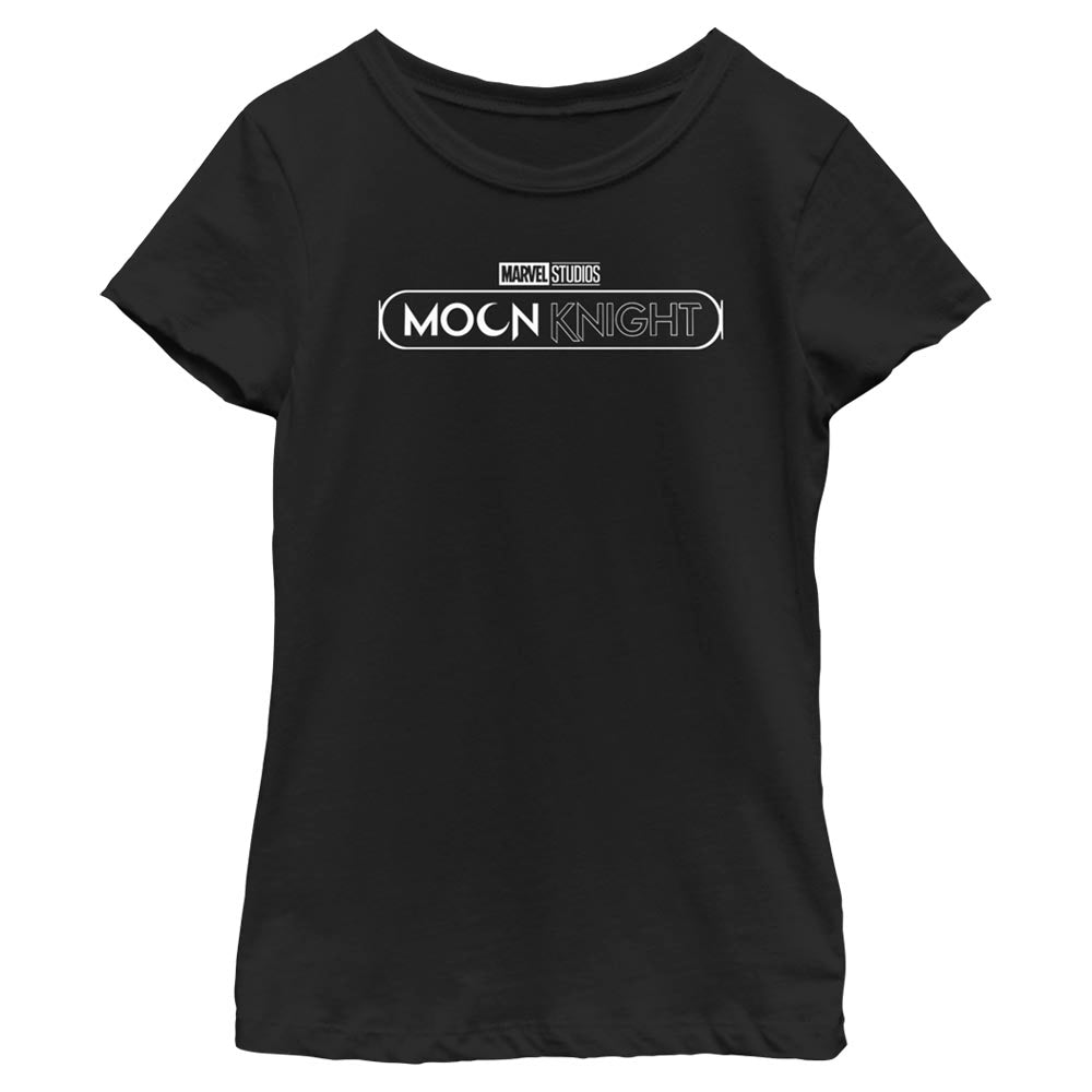 Marvel Moon Knight White Logo Girls Kids T Shirt