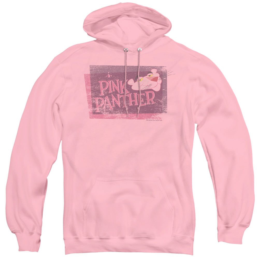 Pink Panther Distressed Mens Hoodie Pink Officially Licensed