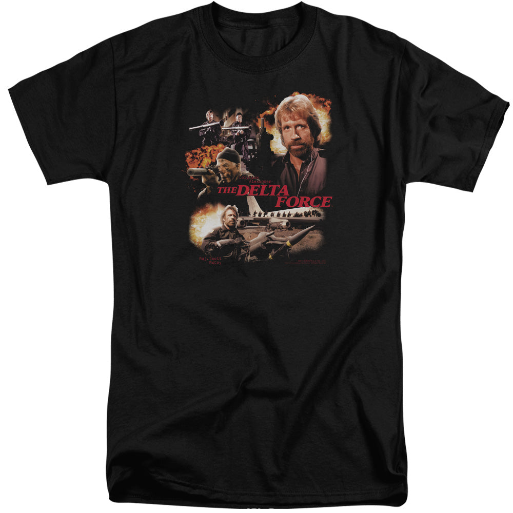 Delta Force Action Pack Mens Tall T Shirt Black Officially Licensed