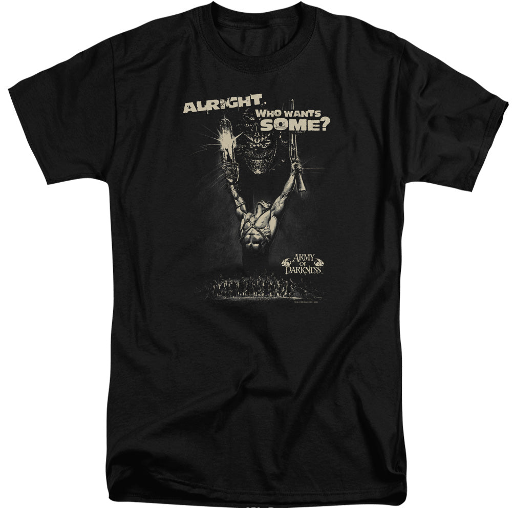 Army Of Darkness Want Some Mens Tall T Shirt Black Officially Licensed