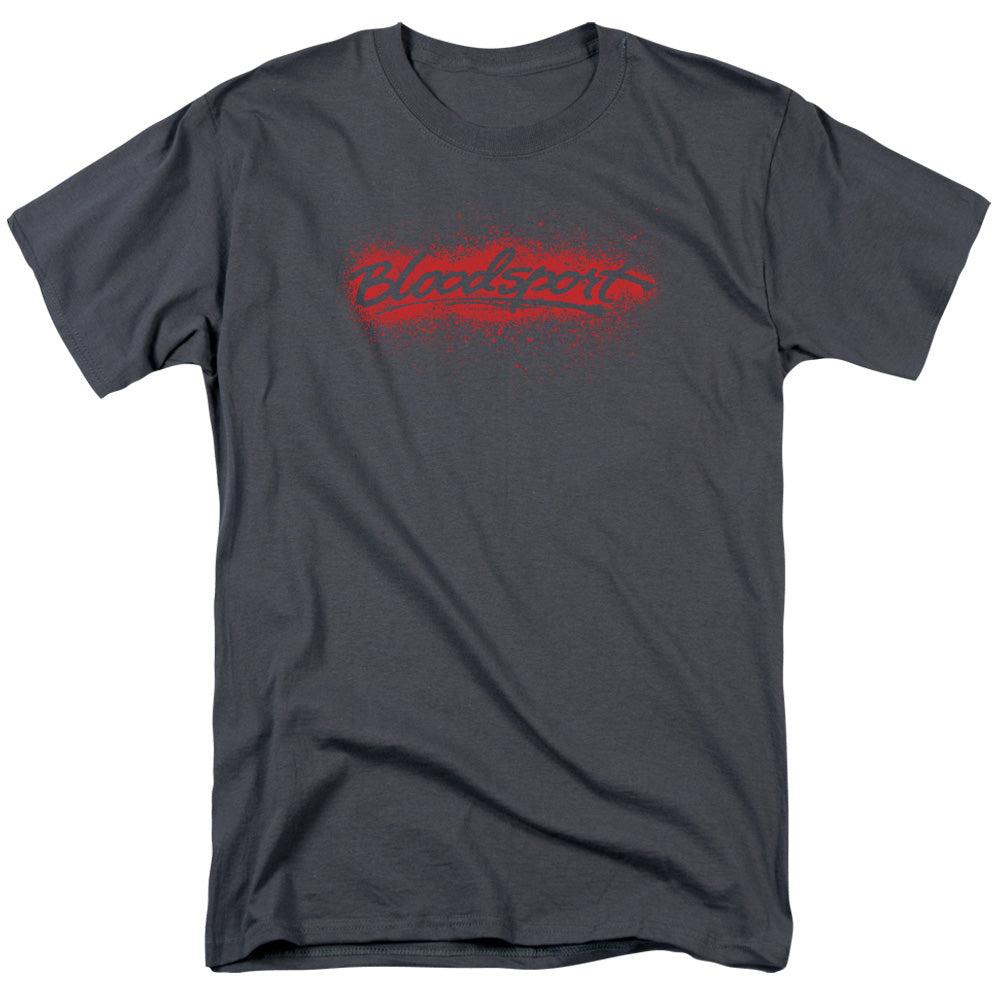 Bloodsport Blood Splatter Mens T Shirt Charcoal Officially Licensed