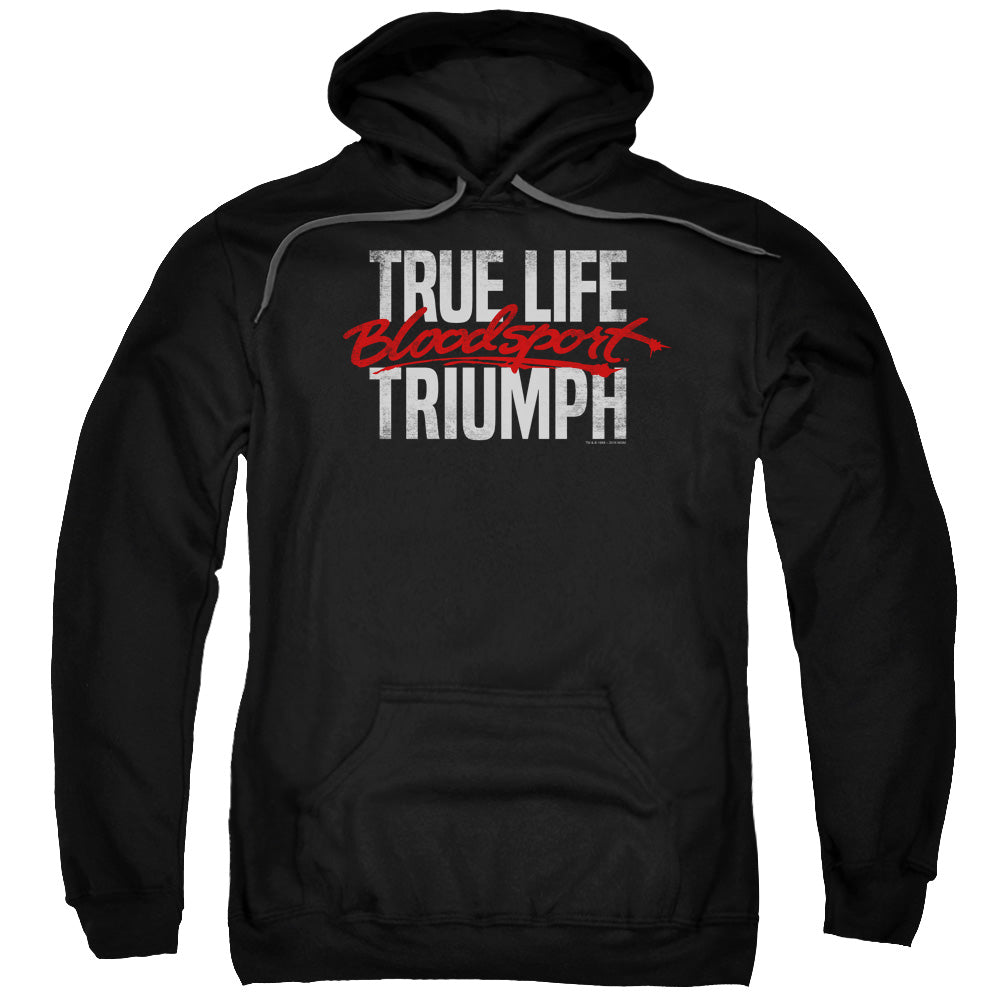 Bloodsport True Story Mens Hoodie Black Officially Licensed