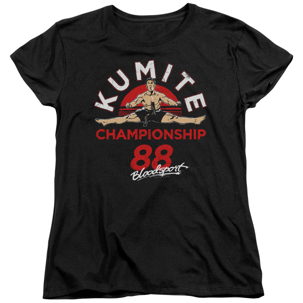 Bloodsport Championship 88 Womens T Shirt Black Officially Licensed