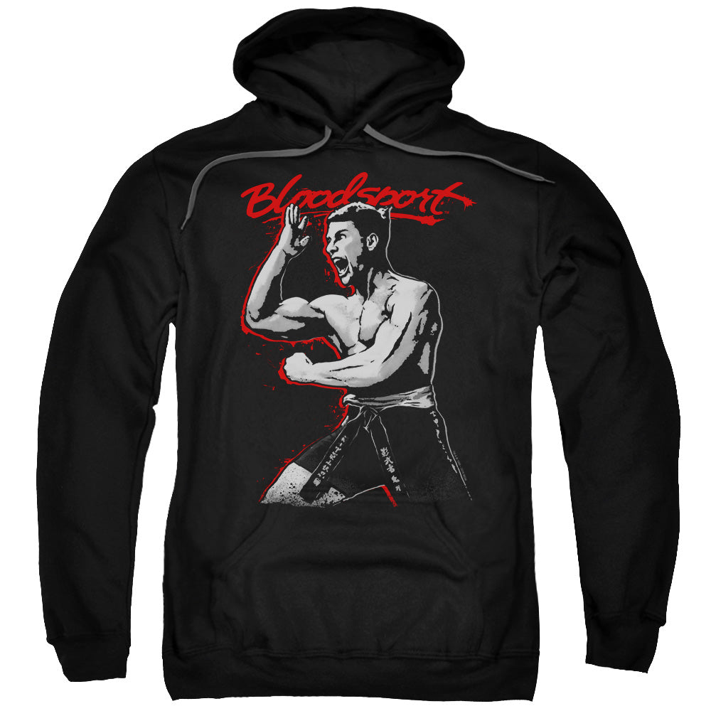 Bloodsport Loud Mouth Mens Hoodie Black Officially Licensed