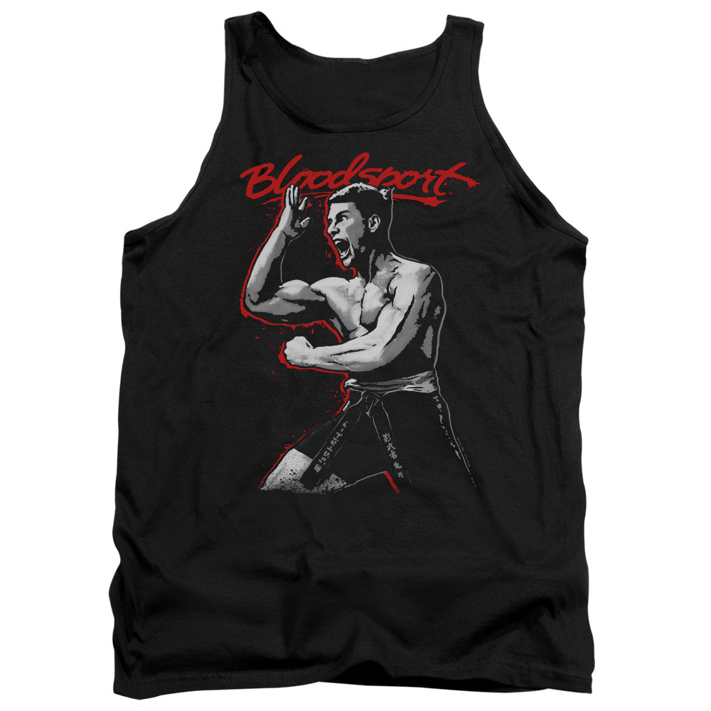 Bloodsport Loud Mouth Mens Tank Top Shirt Black Officially Licensed