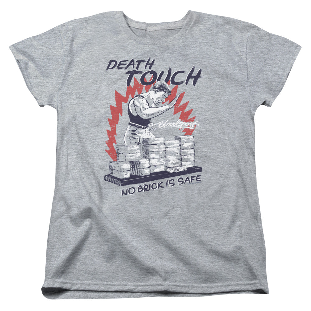 Bloodsport Death Touch Womens T Shirt Athletic Heather Officially Licensed