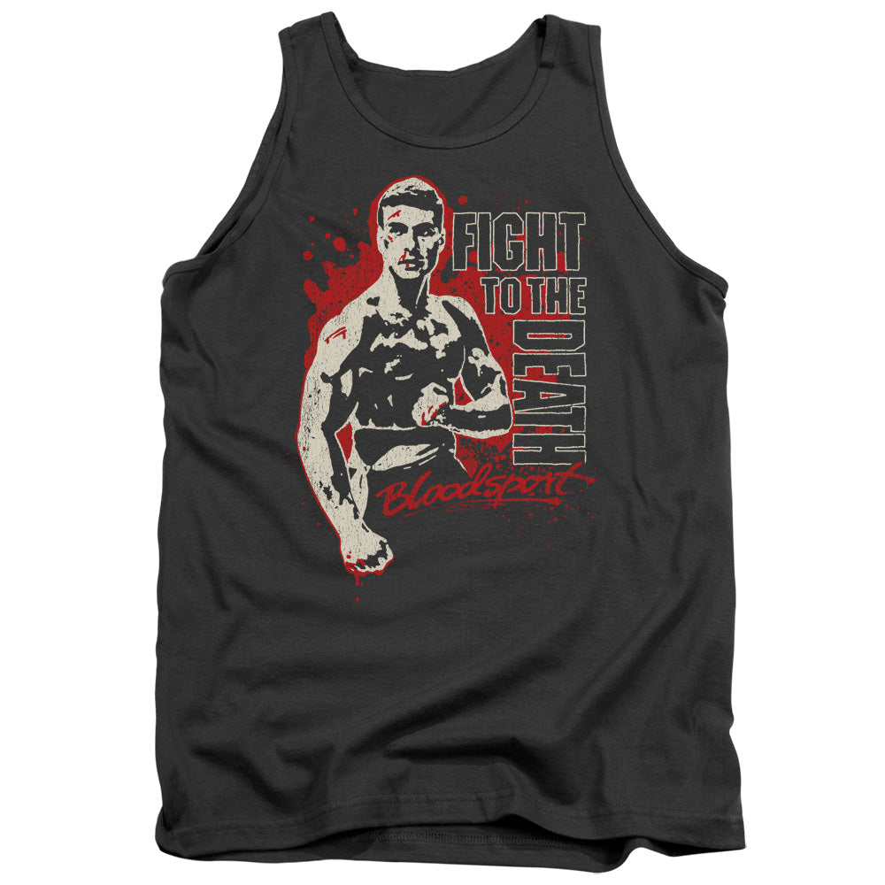 Bloodsport To The Death Mens Tank Top Shirt Charcoal Officially Licensed