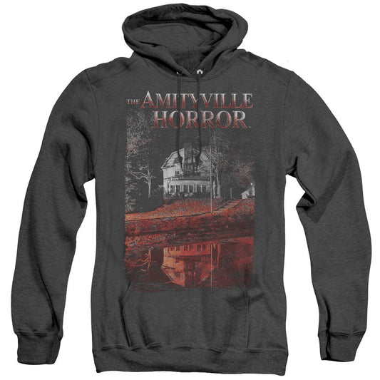 Amityville Horror Cold Blood Mens Heather Hoodie Black Officially Licensed