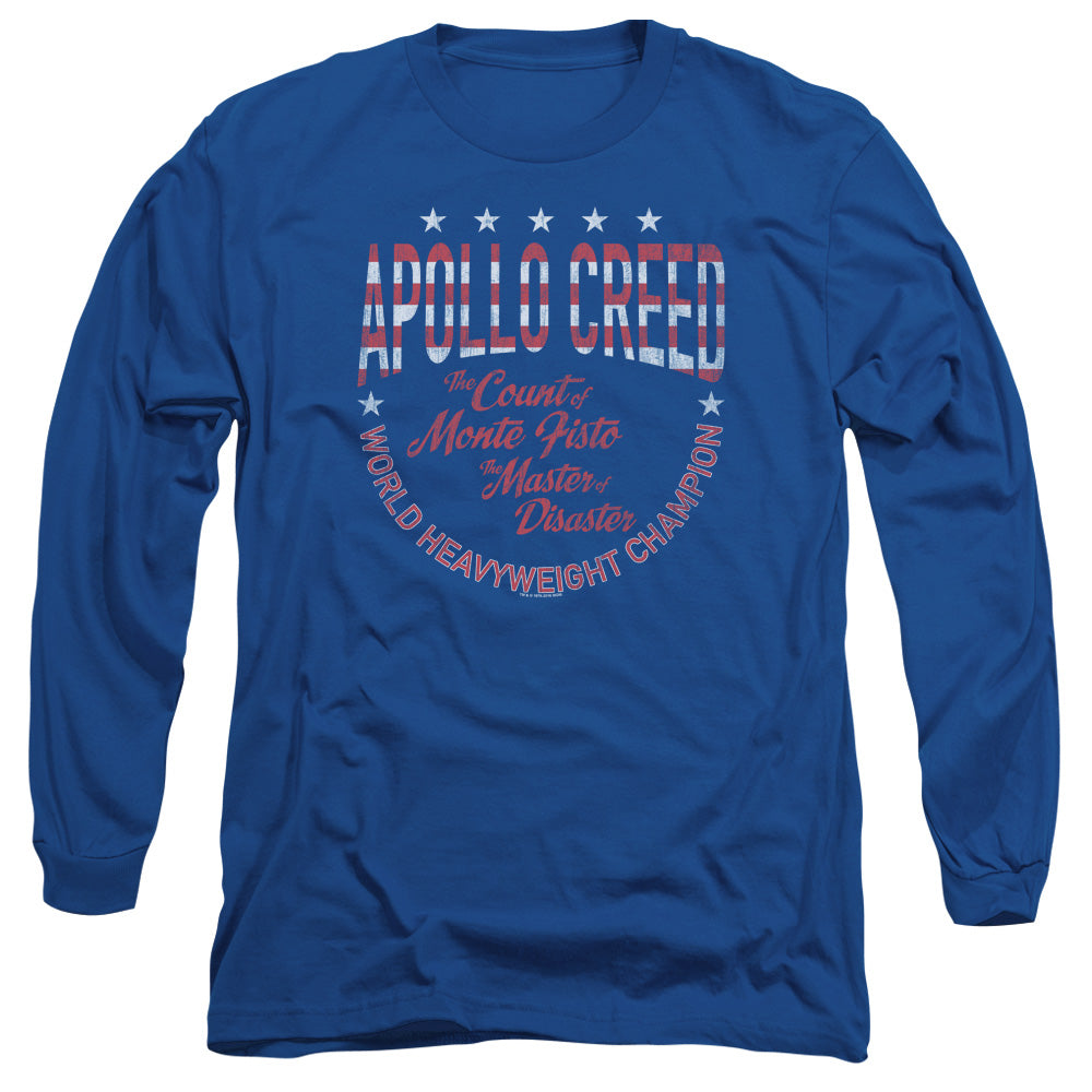 Rocky Count Of Monte Fisto Mens Long Sleeve Shirt Royal Officially Licensed