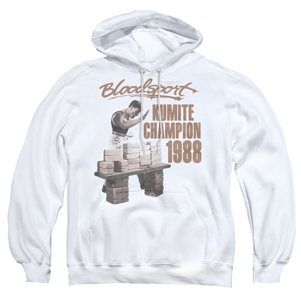 Bloodsport Dux Ash Mens Hoodie White Officially Licensed