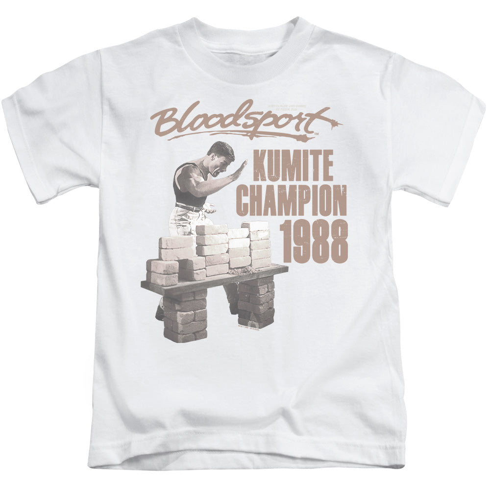 Bloodsport Dux Smash Juvenile Kids Youth T Shirt White Officially Licensed