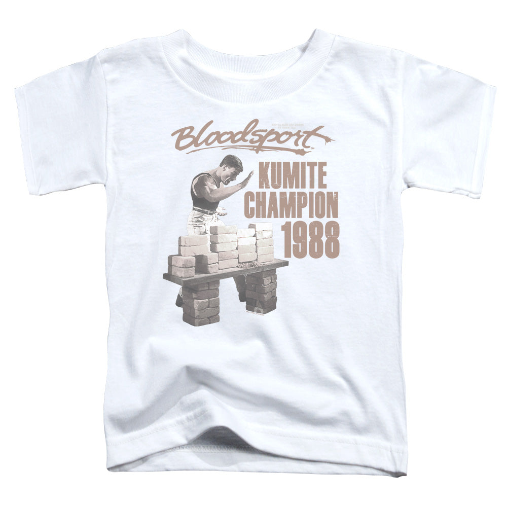 Bloodsport Dux Smash Toddler Kids Youth T Shirt White Officially Licensed