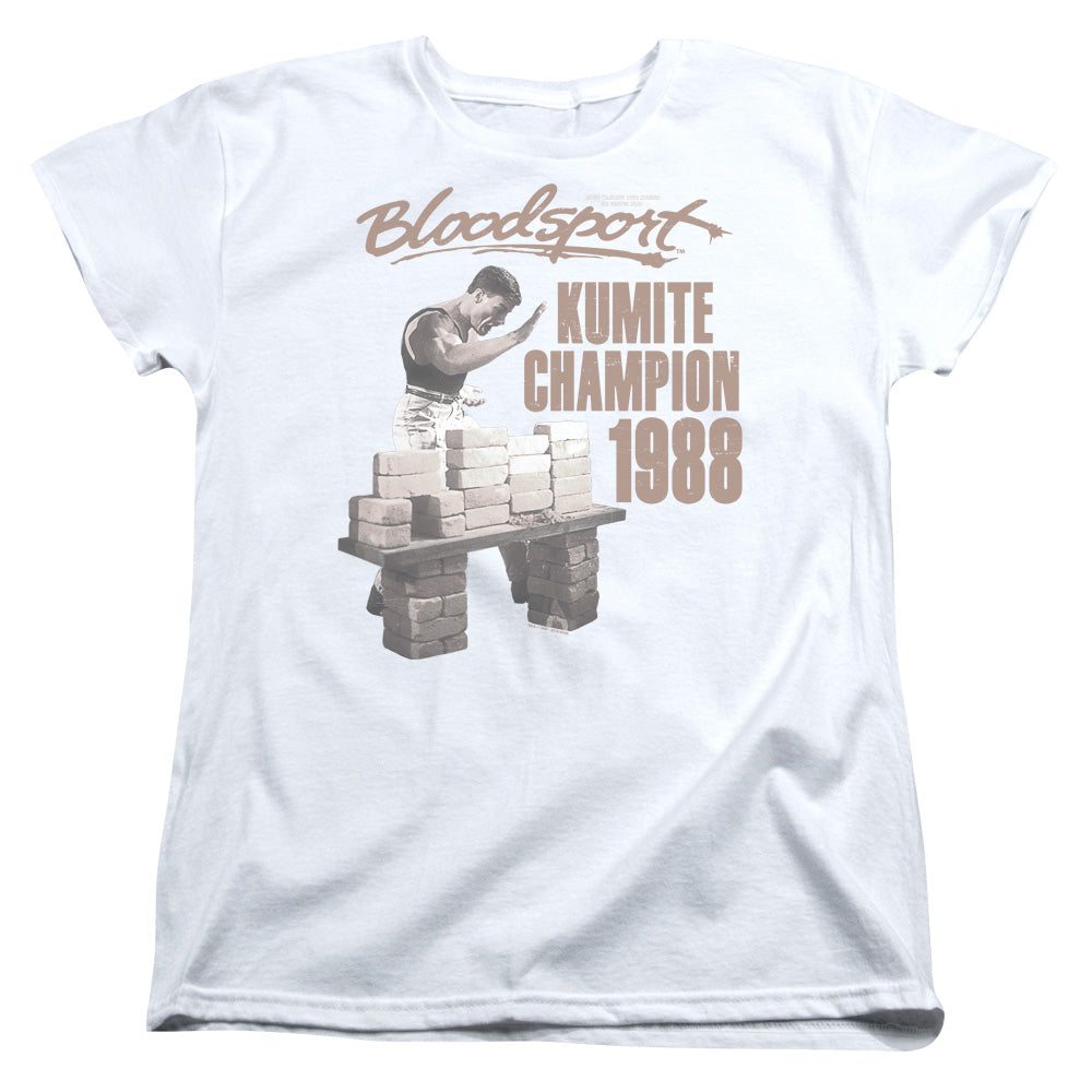 Bloodsport Dux Smash Womens T Shirt White Officially Licensed