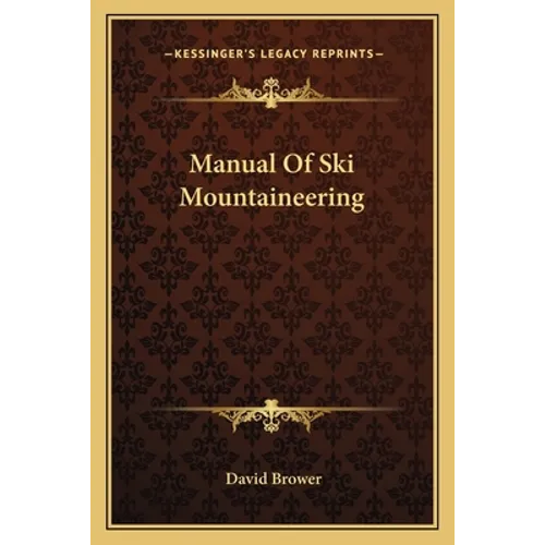 Manual Of Ski Mountaineering