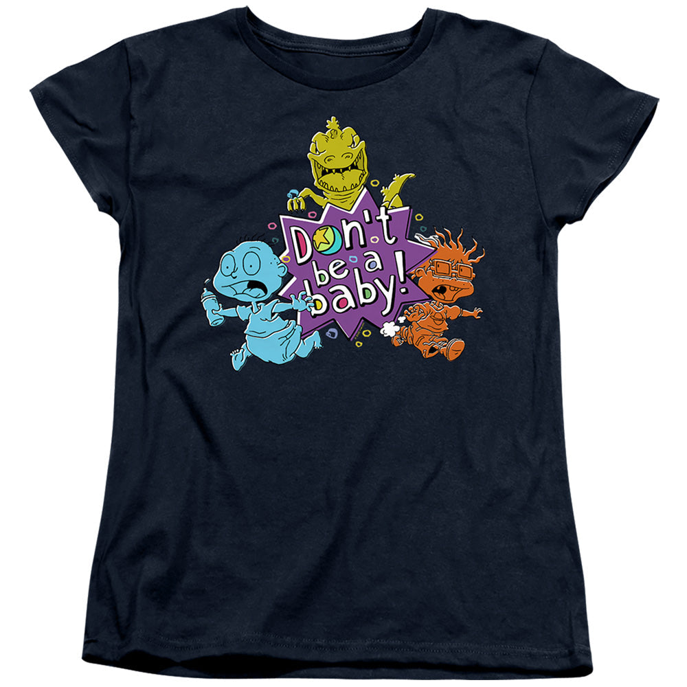 Rugrats Babies Run For The Hills Womens T Shirt Navy Officially Licensed
