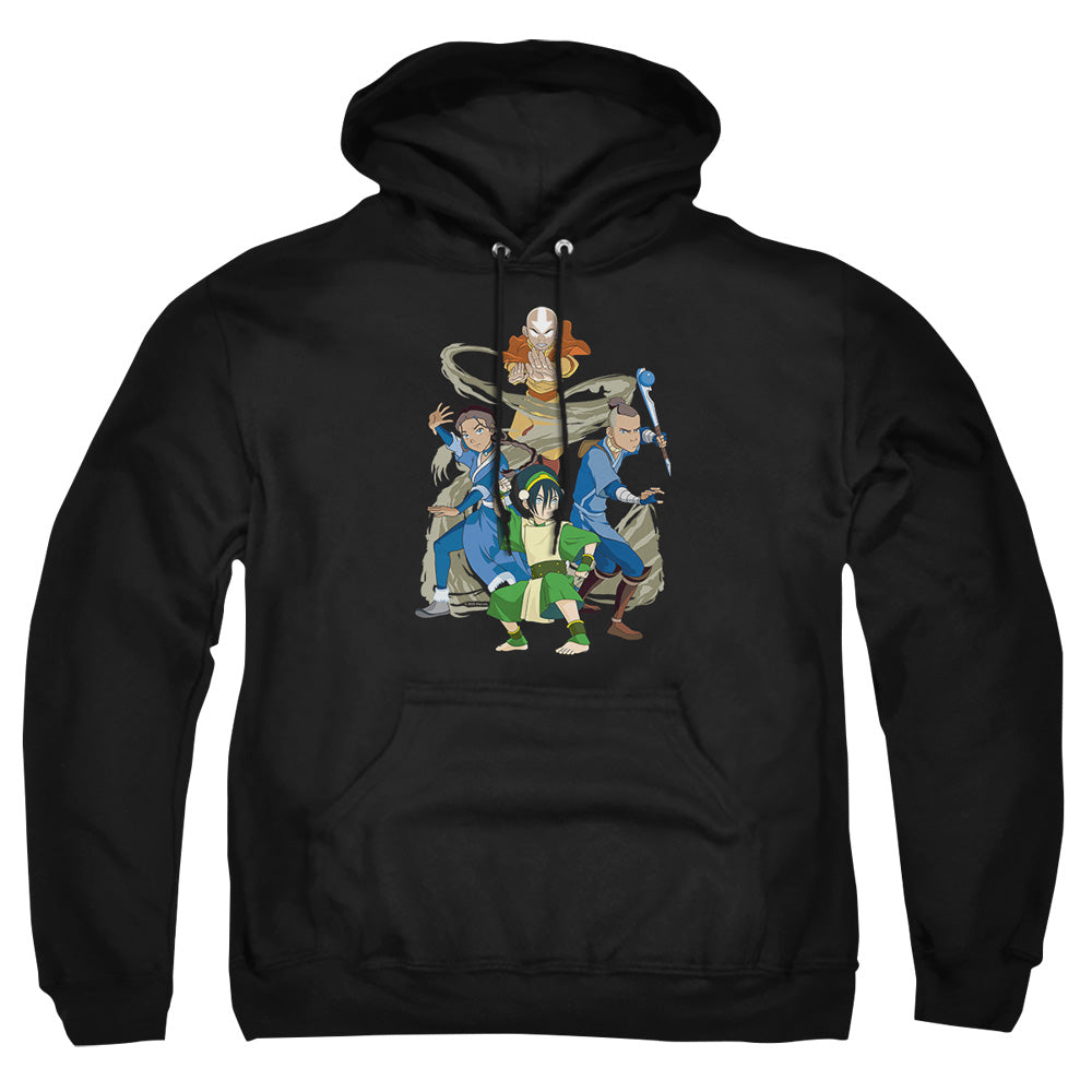 Avatar The Last Airbender Team Avatar Elements Mens Hoodie Black