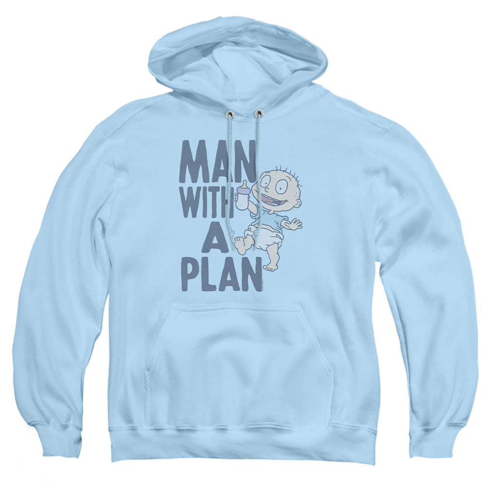 Rugrats Man With A Plan Mens Hoodie Light Blue