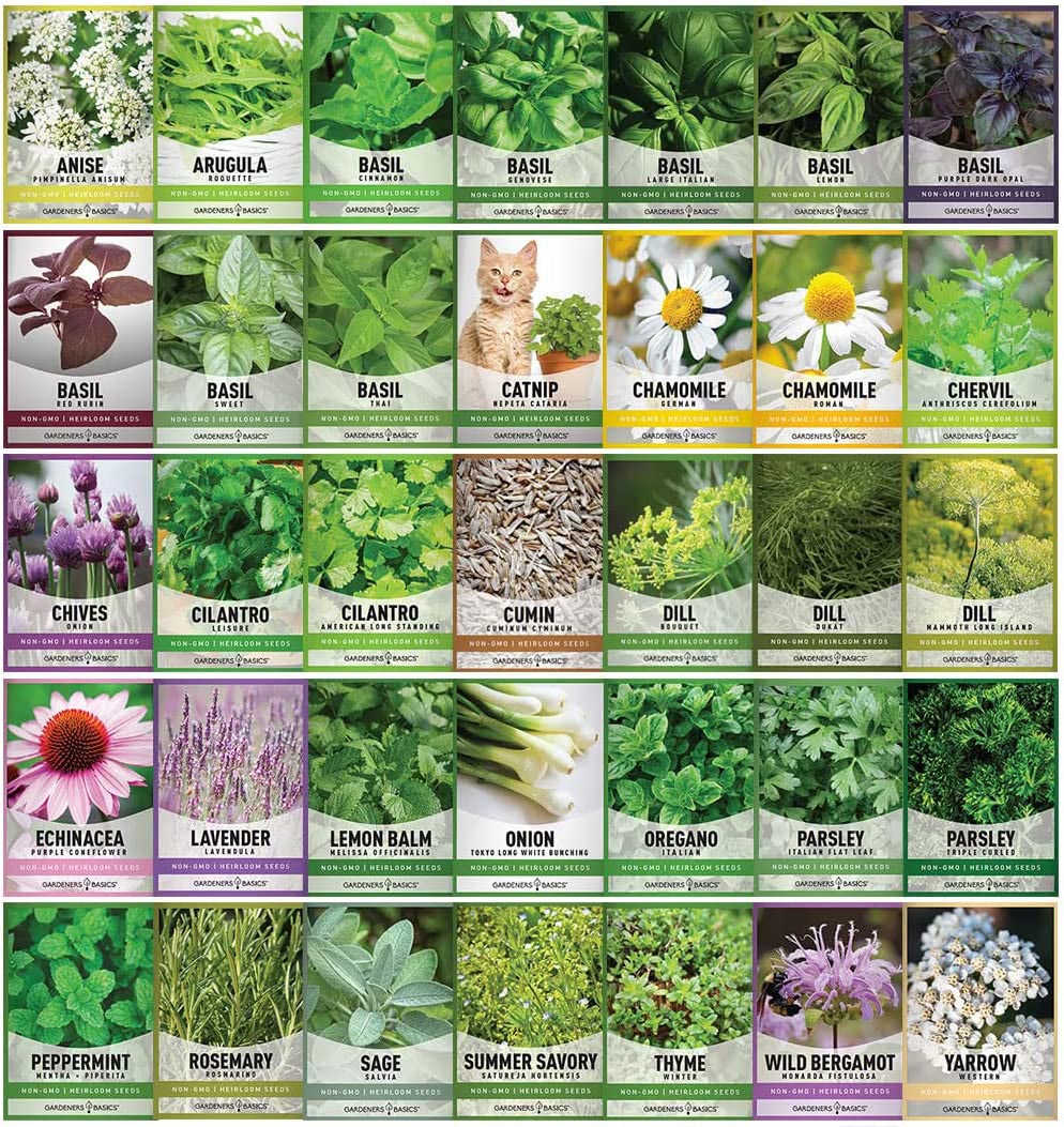 Heirloom Seeds Collection | 3-in-1 Seed Vault, Survival Seed, and Herbs 105 Varieties