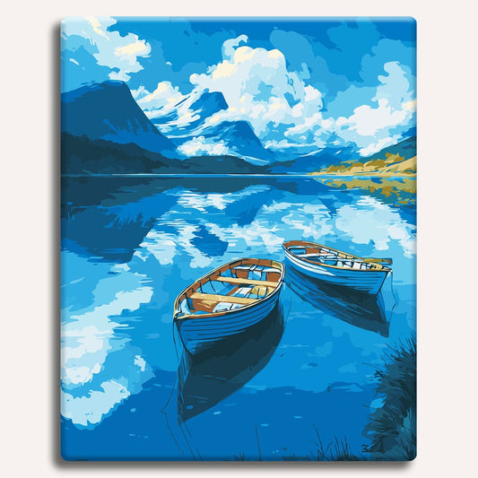 Boats on the Lake - Paint By Numbers Kit