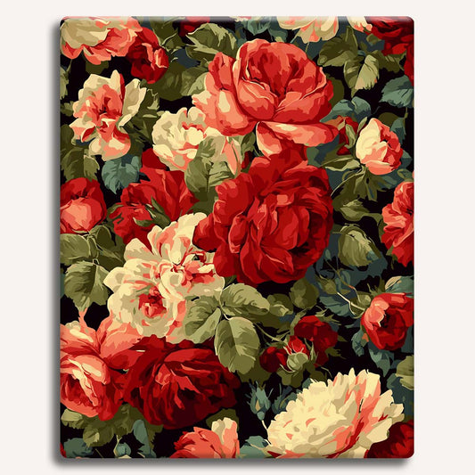 Vintage Red Roses - Paint By Numbers Kit