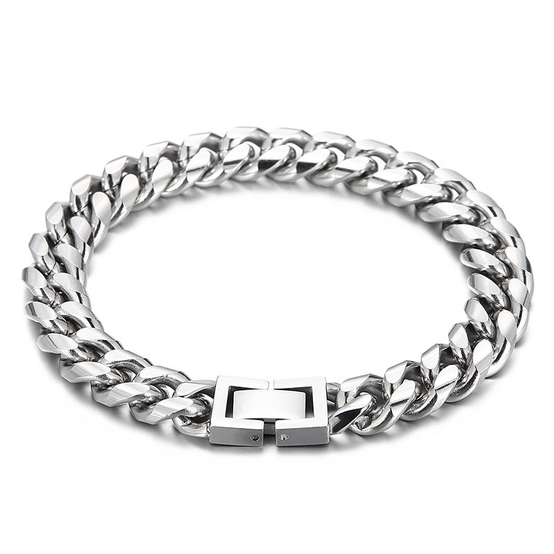 Cuban Link Titanium Steel Bracelet