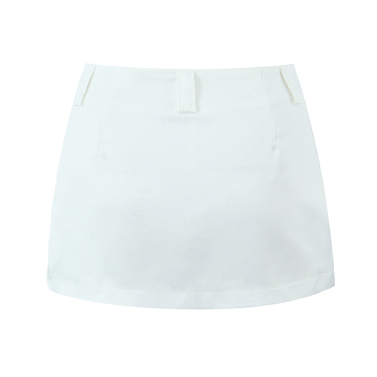 High Waist Sheath Faux Pocket Design Slim Fit Skirt Women