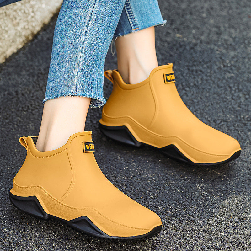 Men's Short Tube Waterproof Rain Boots