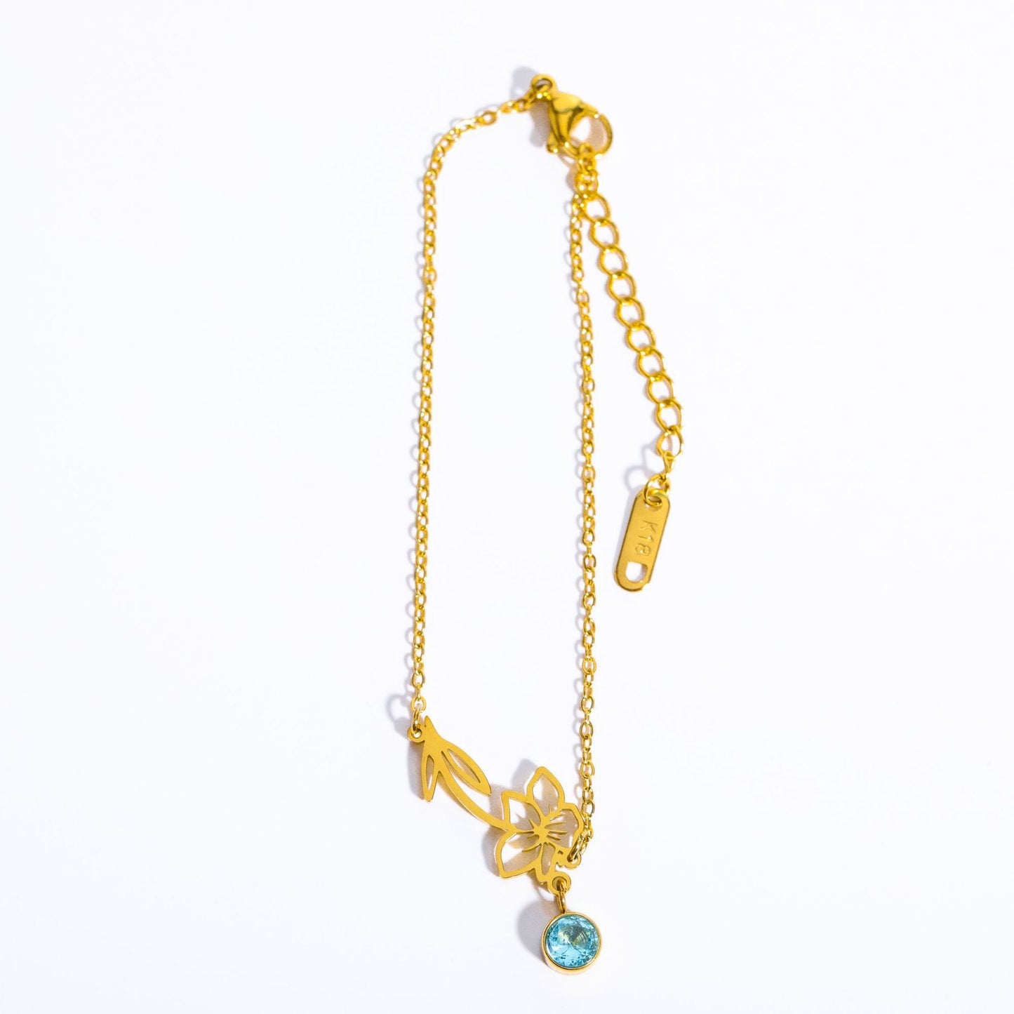 3D December Flower Bracelet