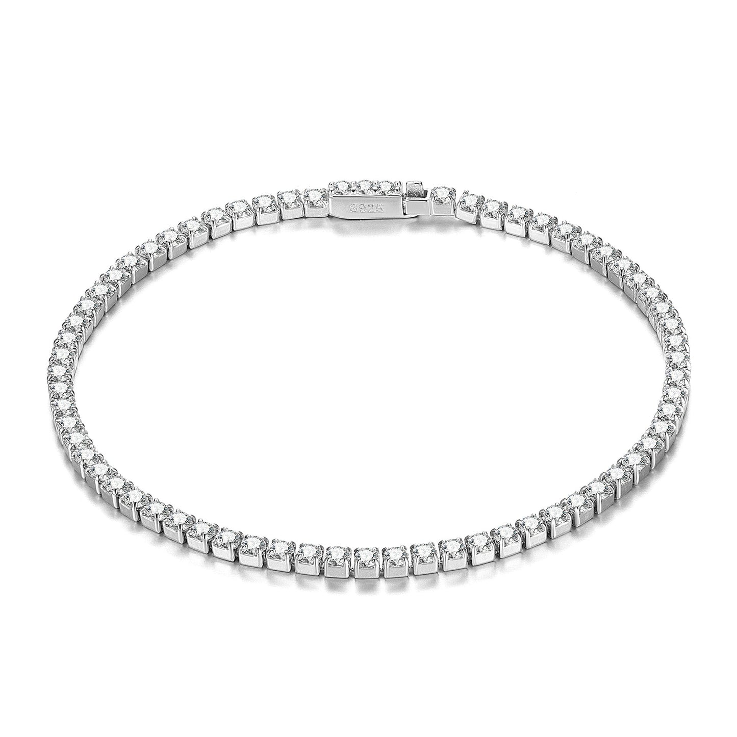 Sterling Silver Diamond Tennis Bracelet