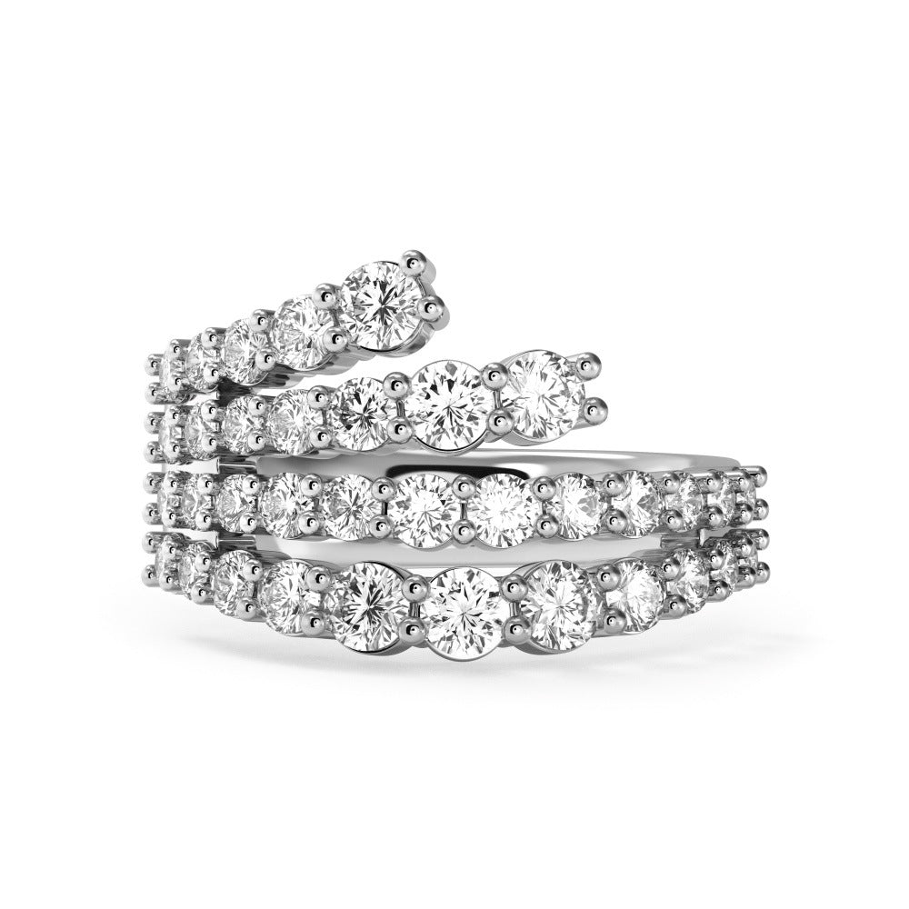 Sterling Silver Zircon Fashion Ring