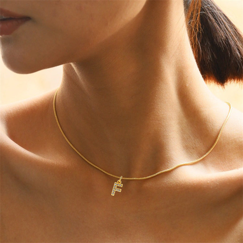 Fashion Personality Round Snake Clavicle Chain Female