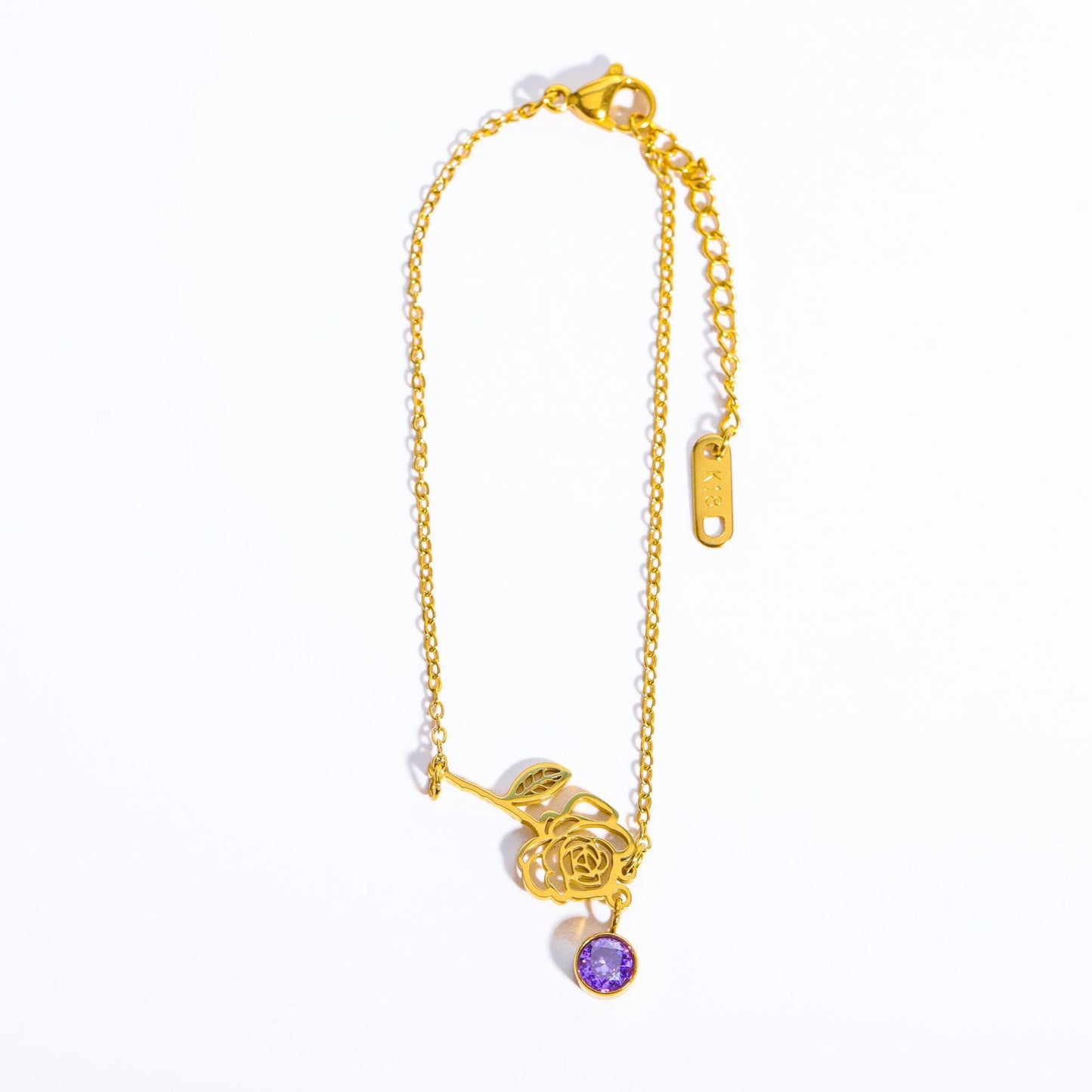 3D December Flower Bracelet