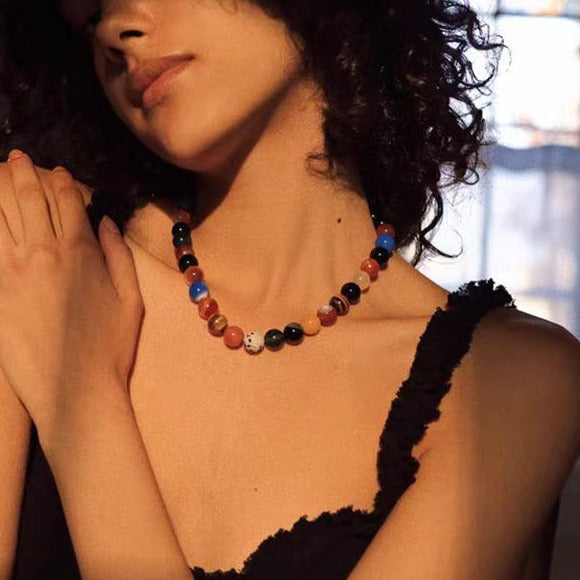 Romantic Universe Beaded Necklace