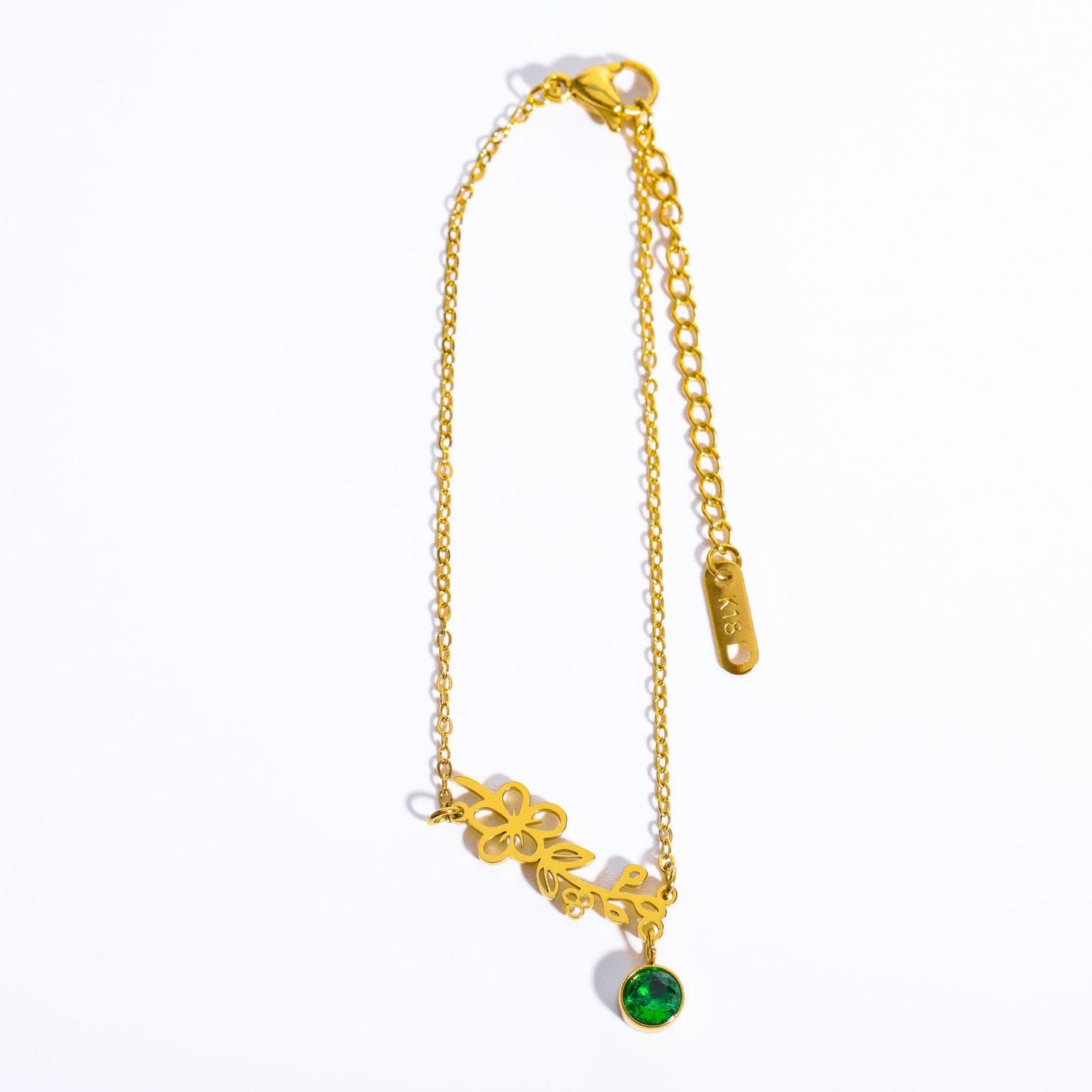 3D December Flower Bracelet