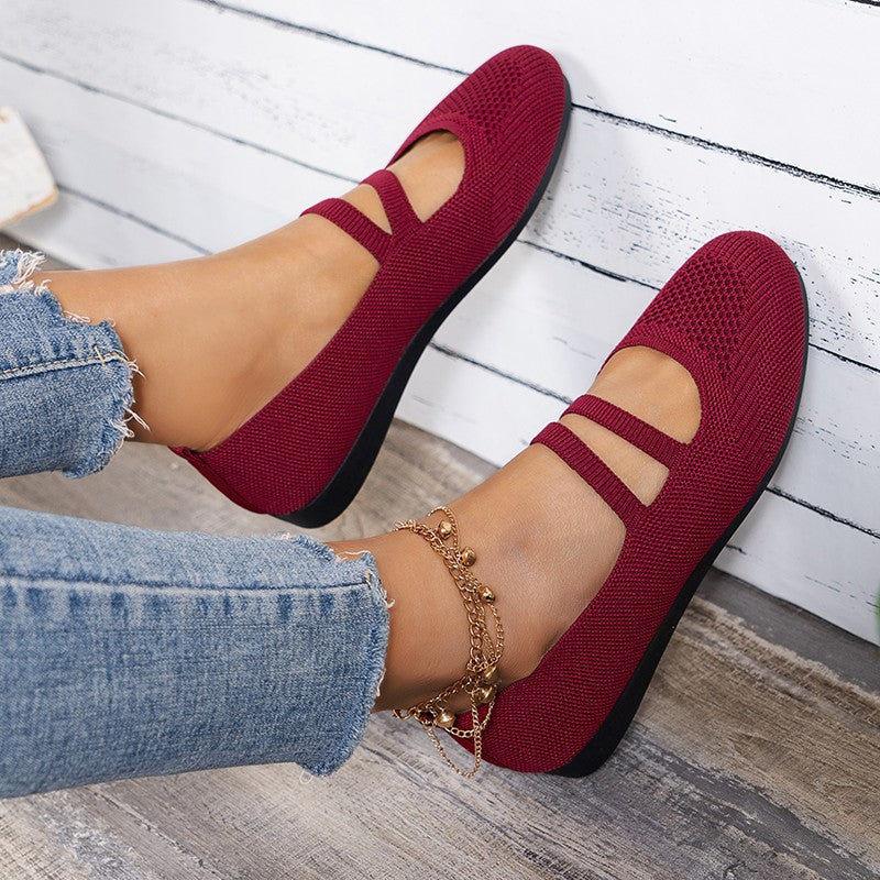 Fashionable Breathable Soft Bottom Mom Shoes