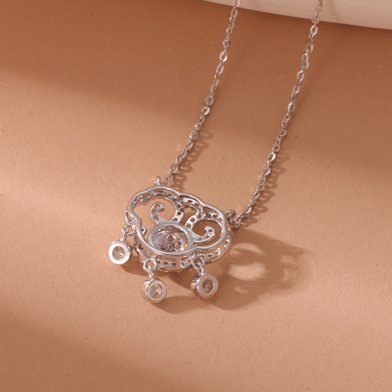 Year of Birth S925 Silver Xiangyun Lock Necklace