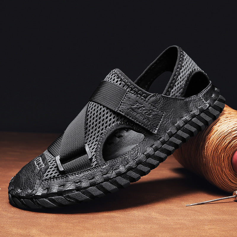 Summer Men's Breathable Mesh Beach Sandals