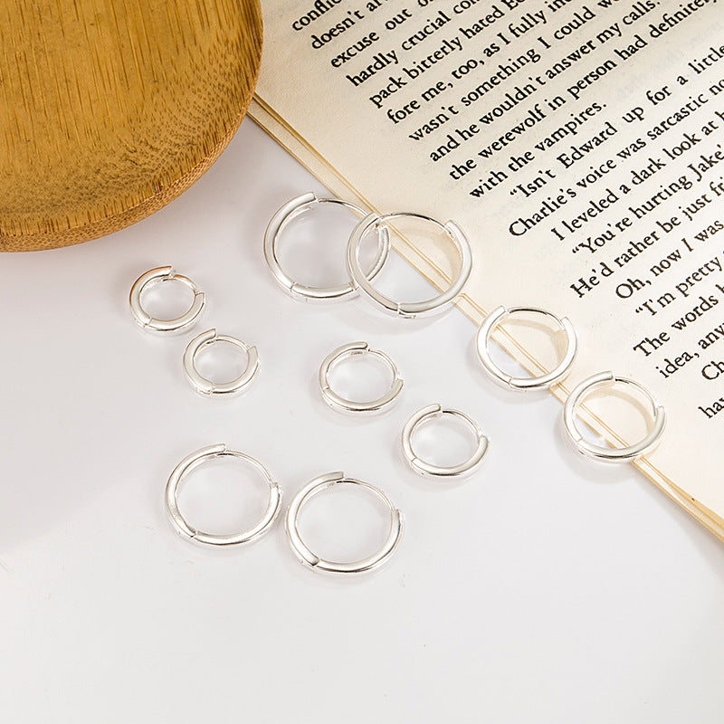 Women's Fashion Square Glossy Circle Ear Clip